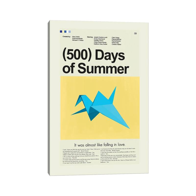 iCanvas "500 Days of Summer" by Prints and Giggles by Erin Hagerman